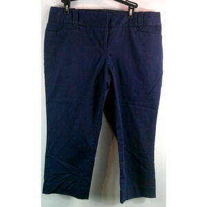The Limited Cassidy Fit Women's 14 Navy Cropped Pants Capris